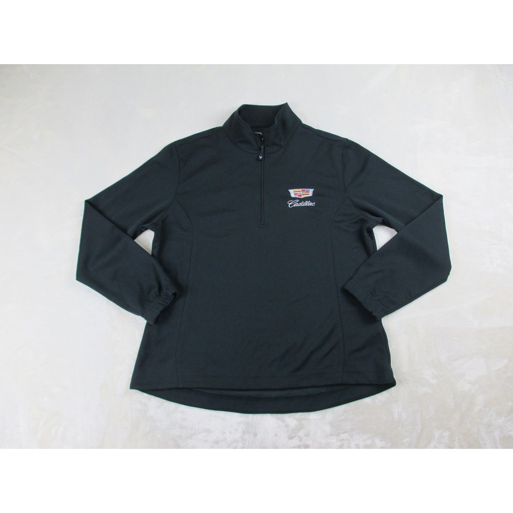 Callaway Shirt Womens Large Black Long Sleeve Lightweight Zip Golf Ladies